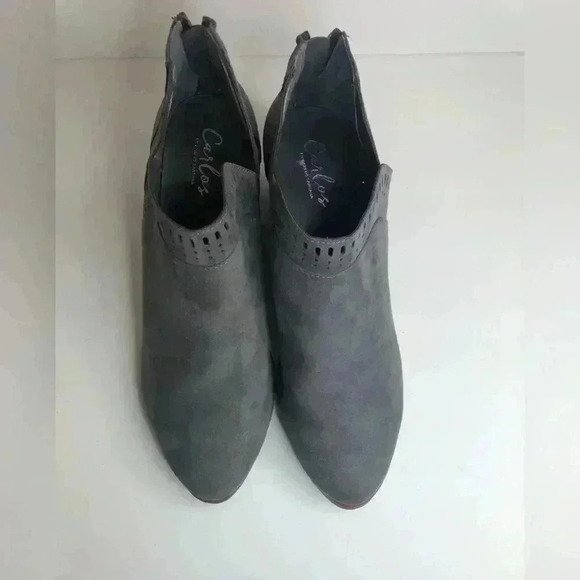 Carlos Santana Ladies Gray Bootie Zip back size 7.5 - Picture 4 of 5